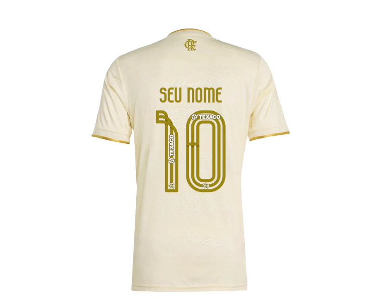 Camisa Masculina Flamengo 3 2025 Com Kit Patrocínio