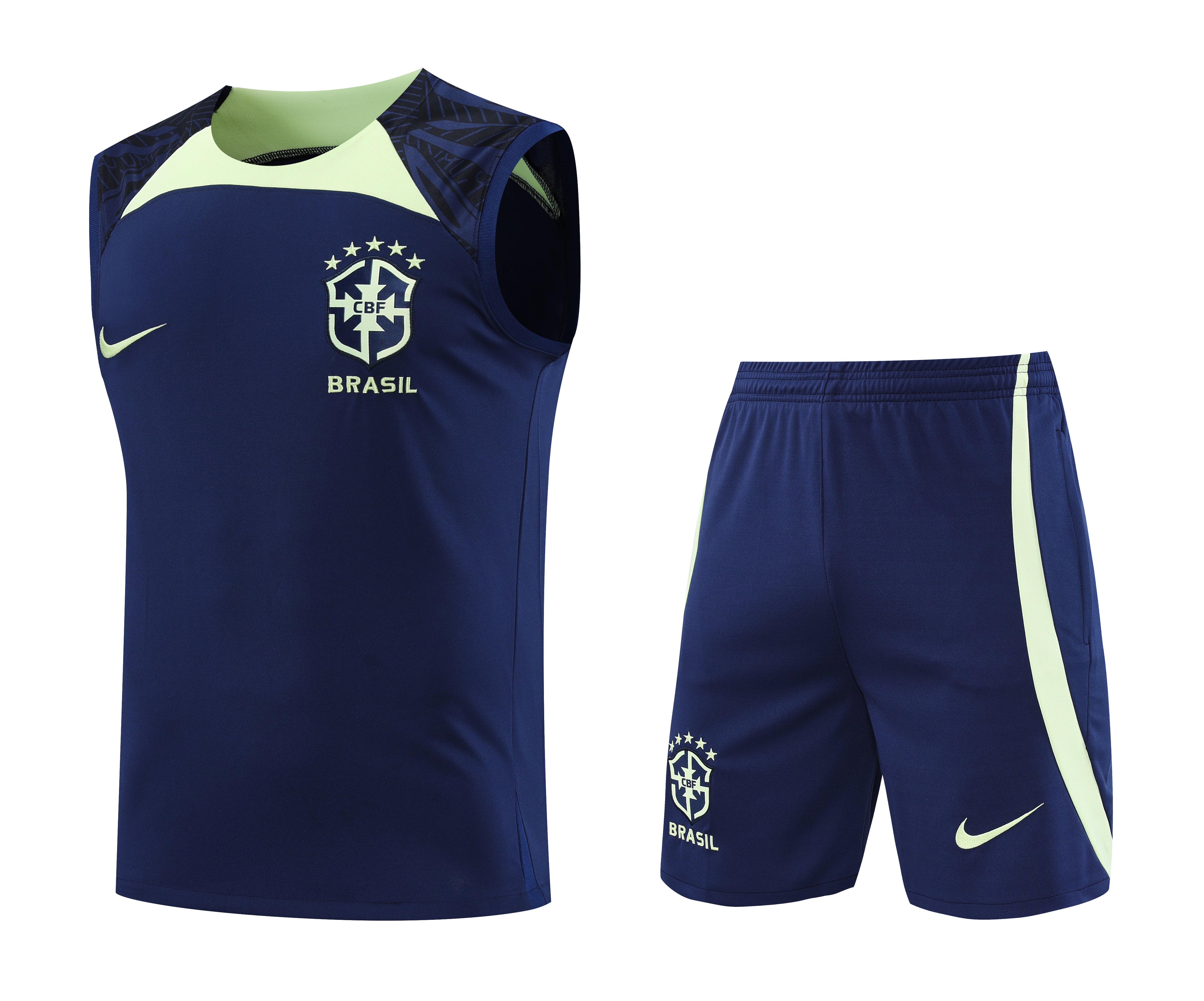 Kit Treino Brasil 22/23 Nike - Azul
