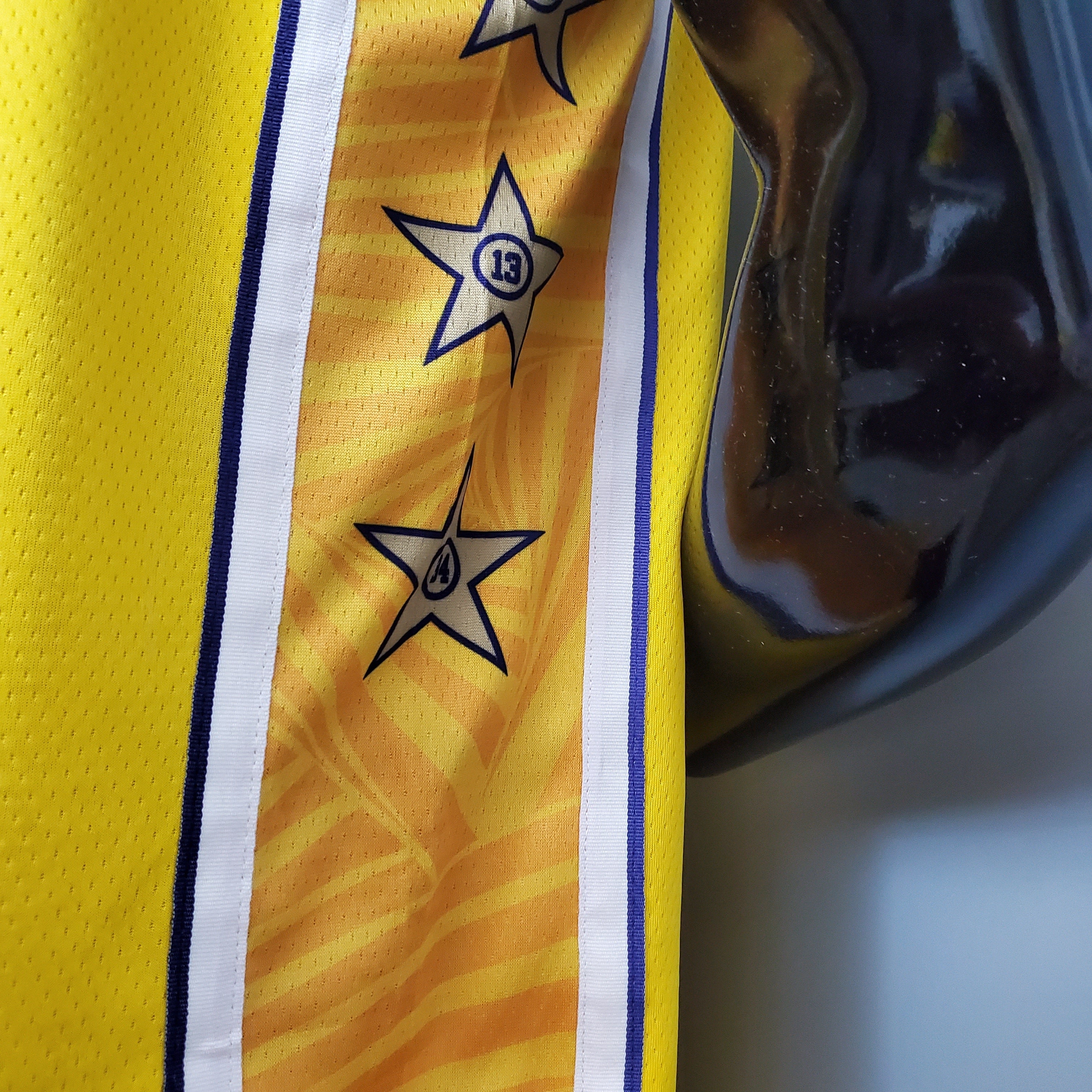 Camisa NBA Lakers #23 James V-neck City Yellow - 23/24