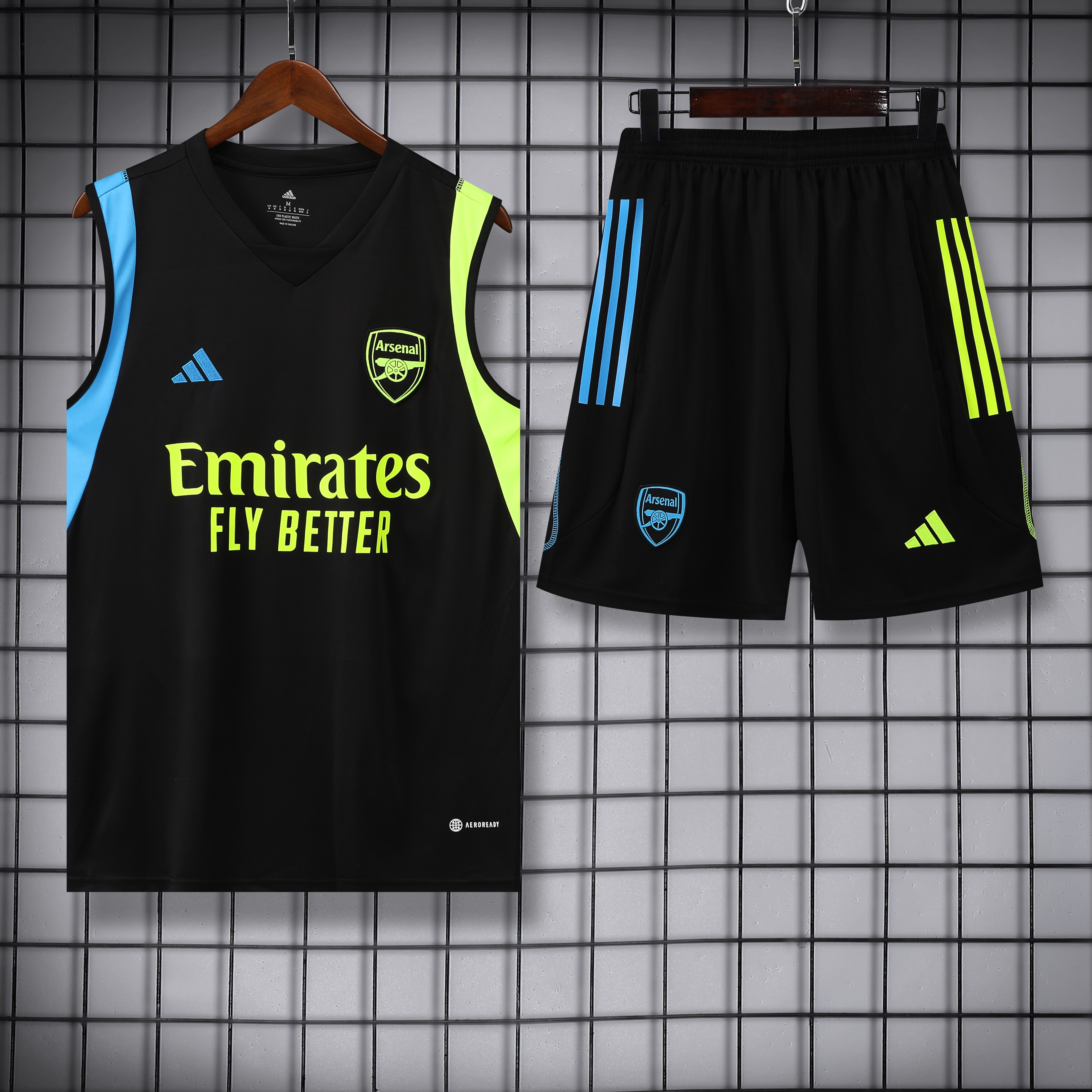 Kit Treino Arsenal 23/24 Adidas - Preto