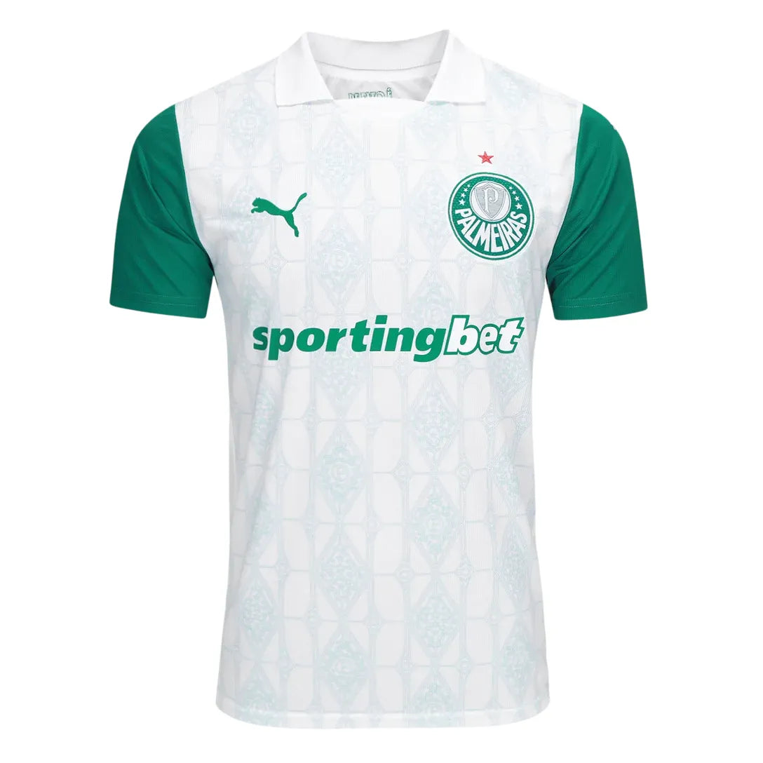 Camisa Palmeiras Away 25/26 - Branca #Estêvão41