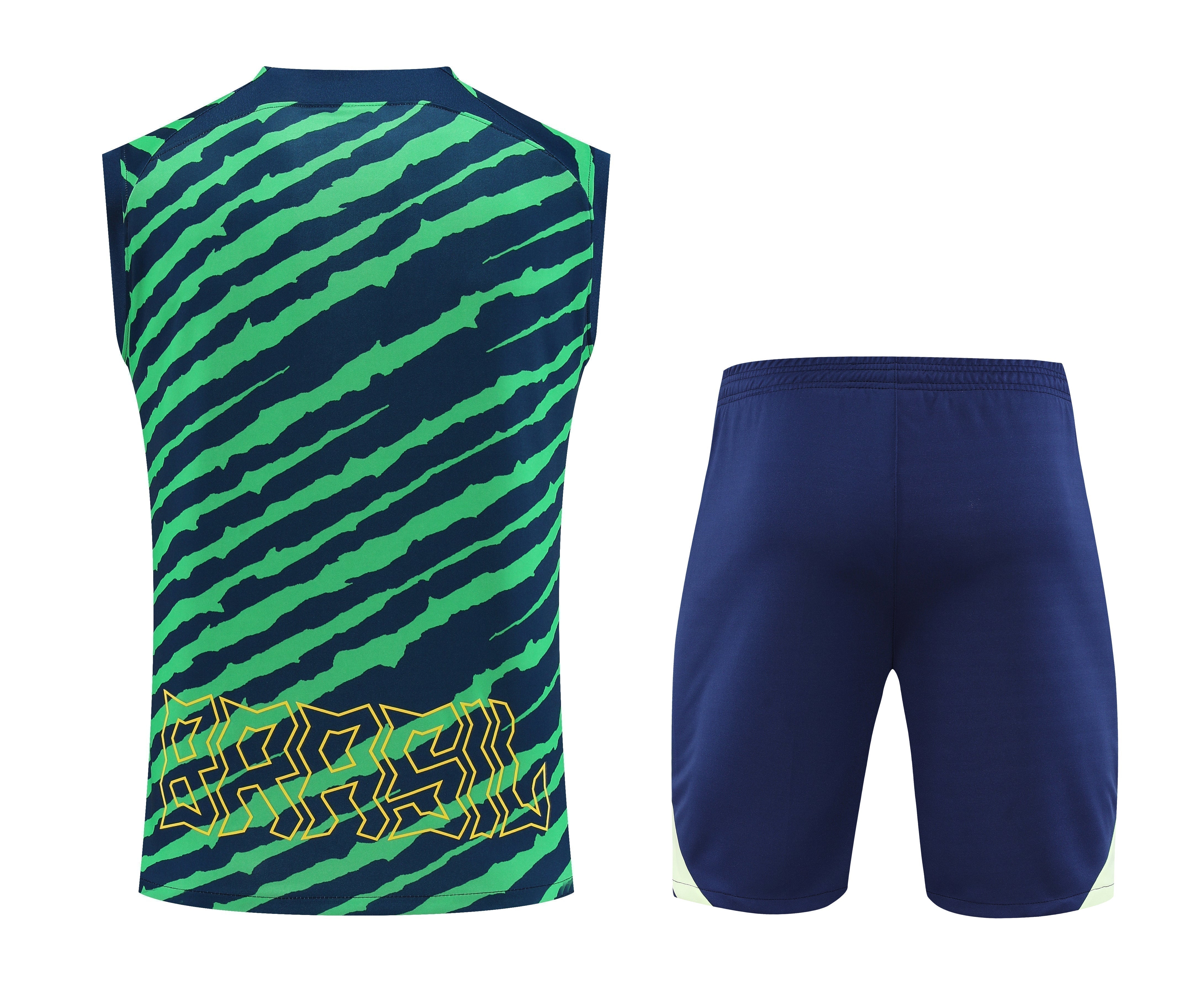 Kit Treino Brasil 22/23 Nike - Verde e Azul