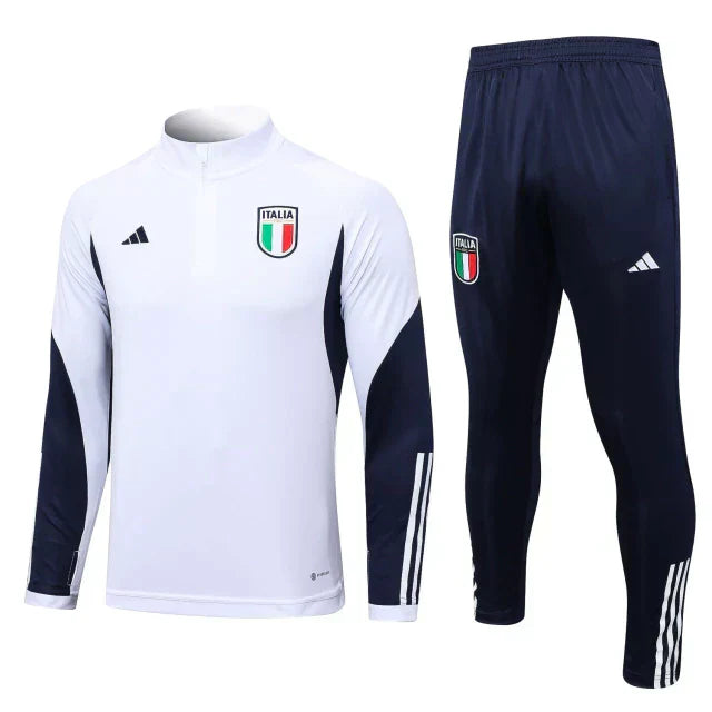 Conjunto Itália 2023 Branco/ azul - Puma - Com Fecho