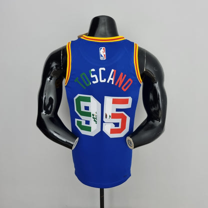 Camisa NBA Golden State Warriors #95 Toscano - Mexico Exclusive Blue