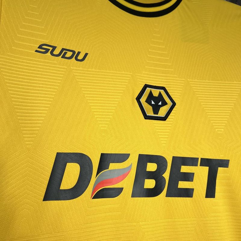Camisa Wolves I 24/25 Castore - Amarelo