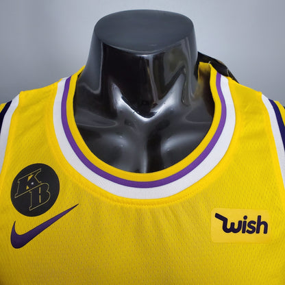 Camisa NBA Lakers #24 Bryant Commemorative Yellow - 23/24