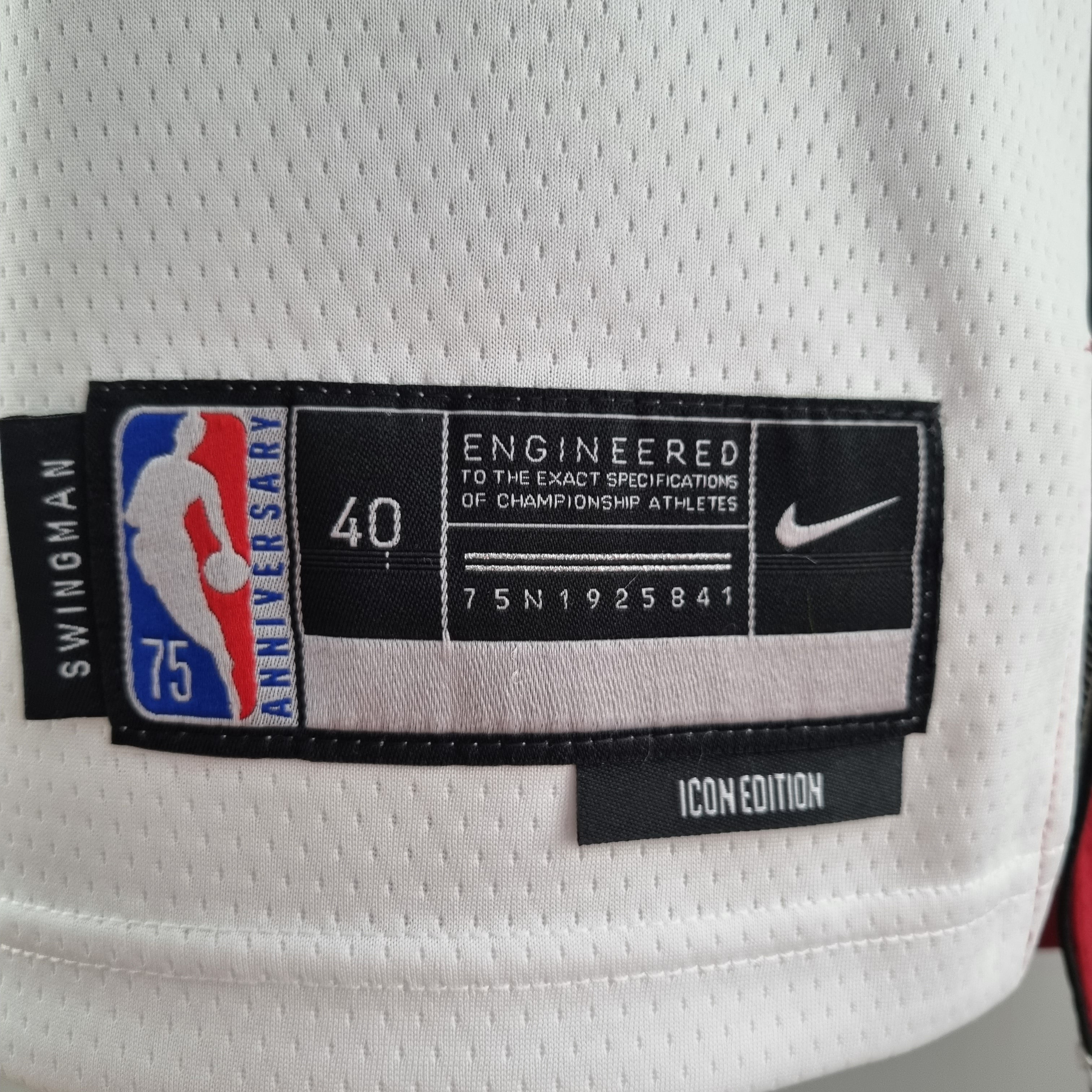 Camisa NBA Miami Heat #3 Wade - 75° Aniversário White
