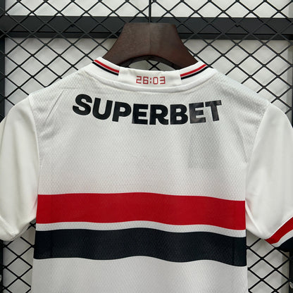 Kit Infantil São Paulo 25/26 New Balance - Branco