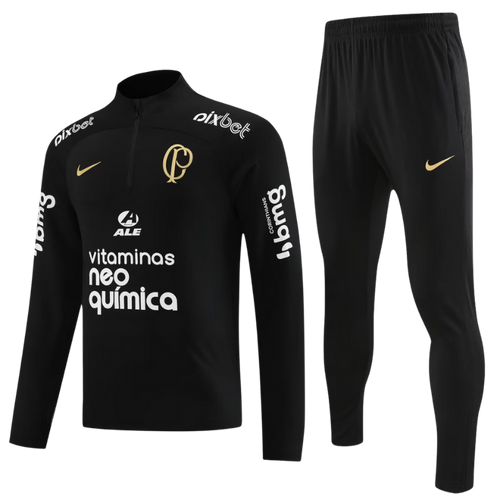Conjunto Inverno Corinthians - Preto