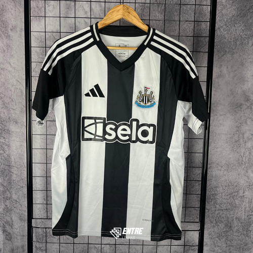 Camisa Newcastle l 2024/25 Listrada - Modelo Torcedor (PRONTA ENTREGA)