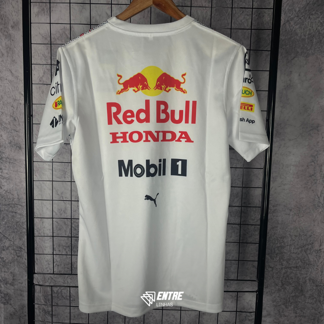 Camiseta F1 Red Bull Racing Inspired – Branca (PRONTA ENTREGA)