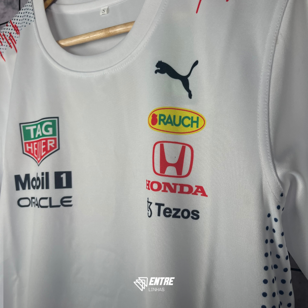 Camiseta F1 Red Bull Racing Inspired – Branca (PRONTA ENTREGA)