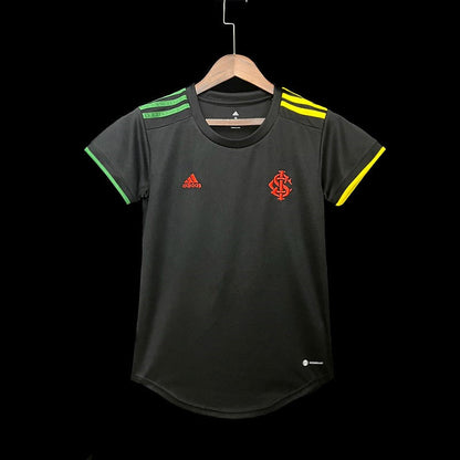 Camisa Internacional III 22/23 Adidas Feminina - Preto
