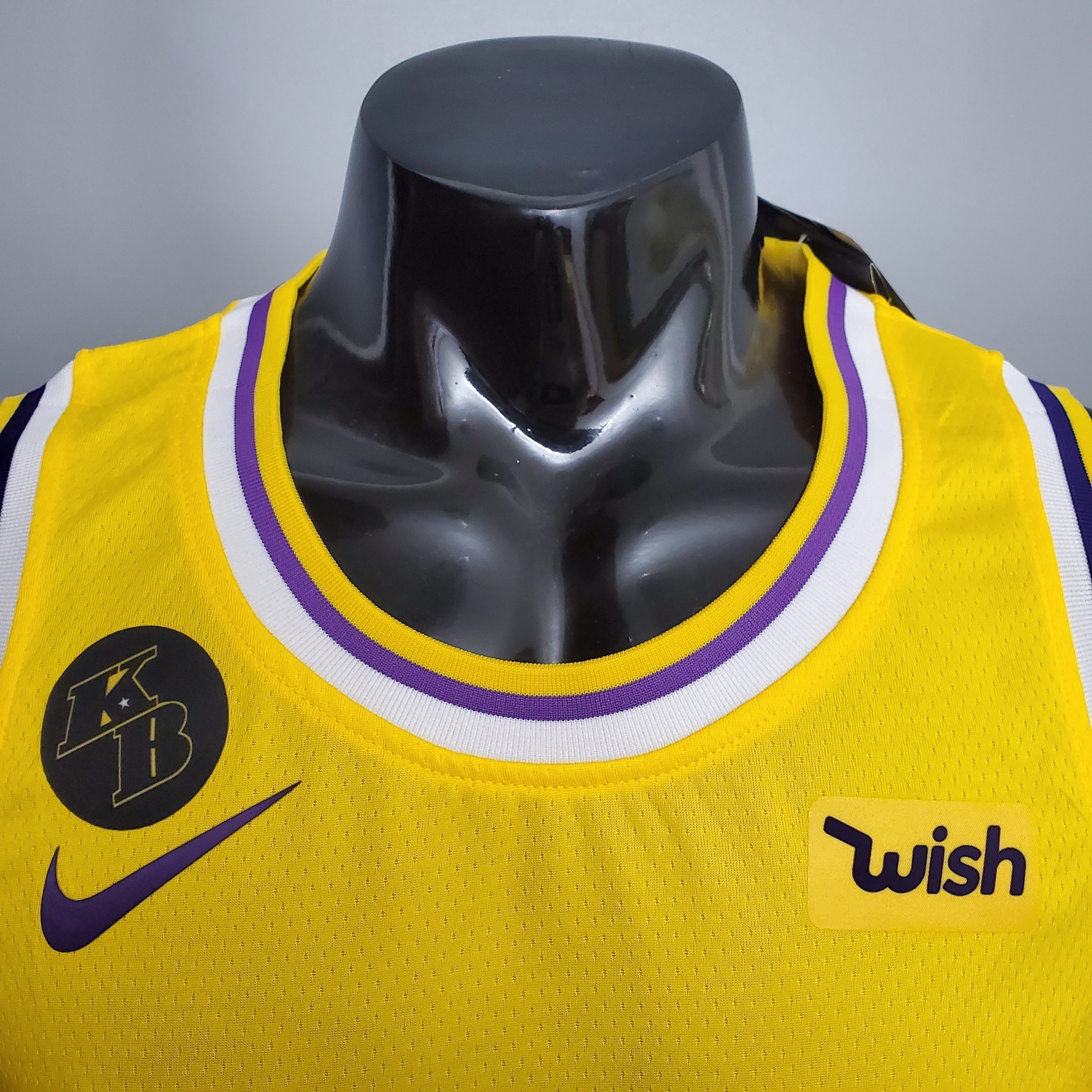 Camisa NBA Lakers #8 Bryant Commemorative Yellow - 23/24