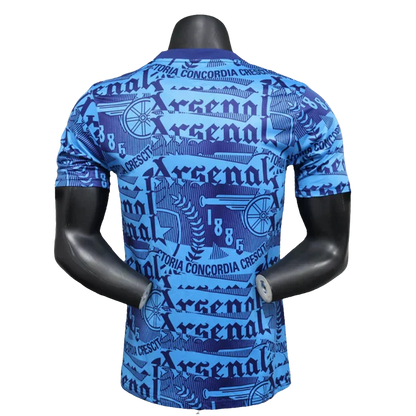 Camisa pré-jogo do Arsenal 25/26 - Azul - Versão Jogador