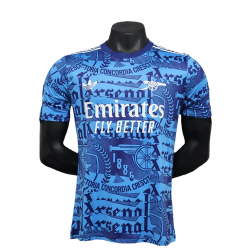 Camisa pré-jogo do Arsenal 25/26 - Azul - Versão Jogador