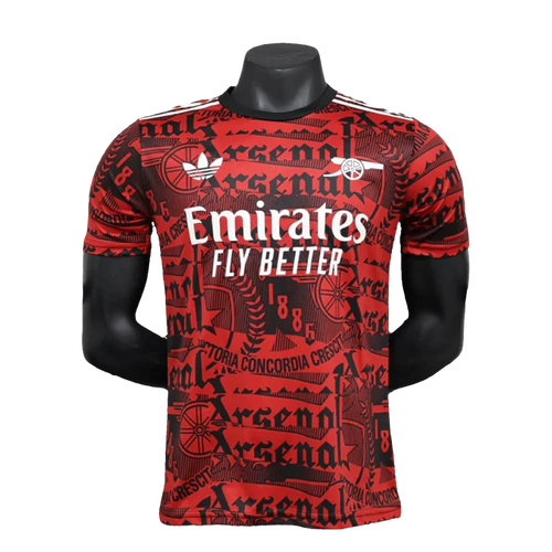 Camisa de treino do Arsenal 25/26 - Vermelho escuro - Versão de jogador