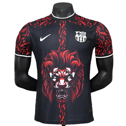 Camisa Barcelona 25/26 Edição Leão - Vermelho - Versão Jogador