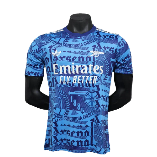 Camisa Arsenal 25/26 Pré-Jogo - Azul - Versão Jogador