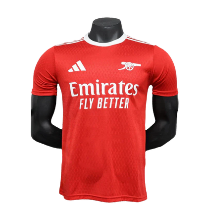 Camisa Arsenal 25/26 Pré-Jogo - Vermelho - Versão Jogador