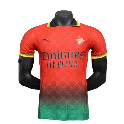 Camisa comemorativa do AC Milan 25/26 - Vermelha - Versão Jogador