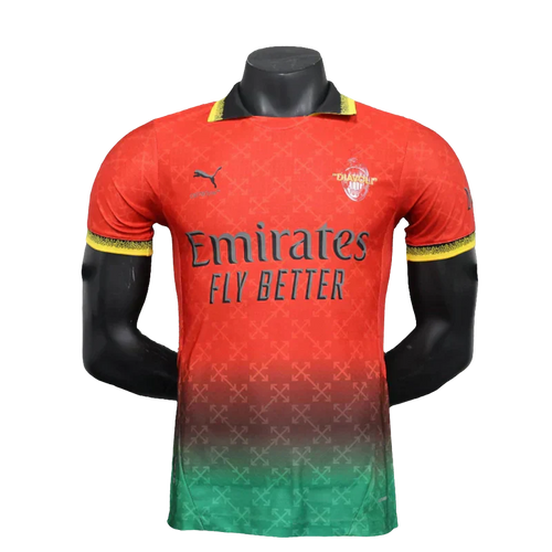 Camisa comemorativa do AC Milan 25/26 - Vermelha - Versão Jogador