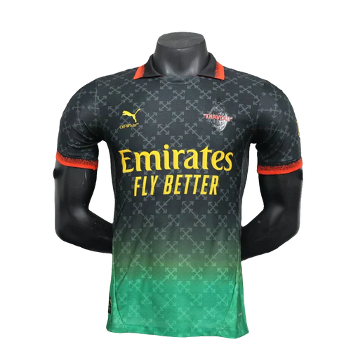 Camisa comemorativa do AC Milan 25/26 - Preta - Versão Jogador