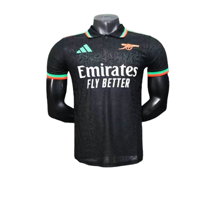 Camisa de treino do Arsenal 25/26 - Preta - Versão Jogador
