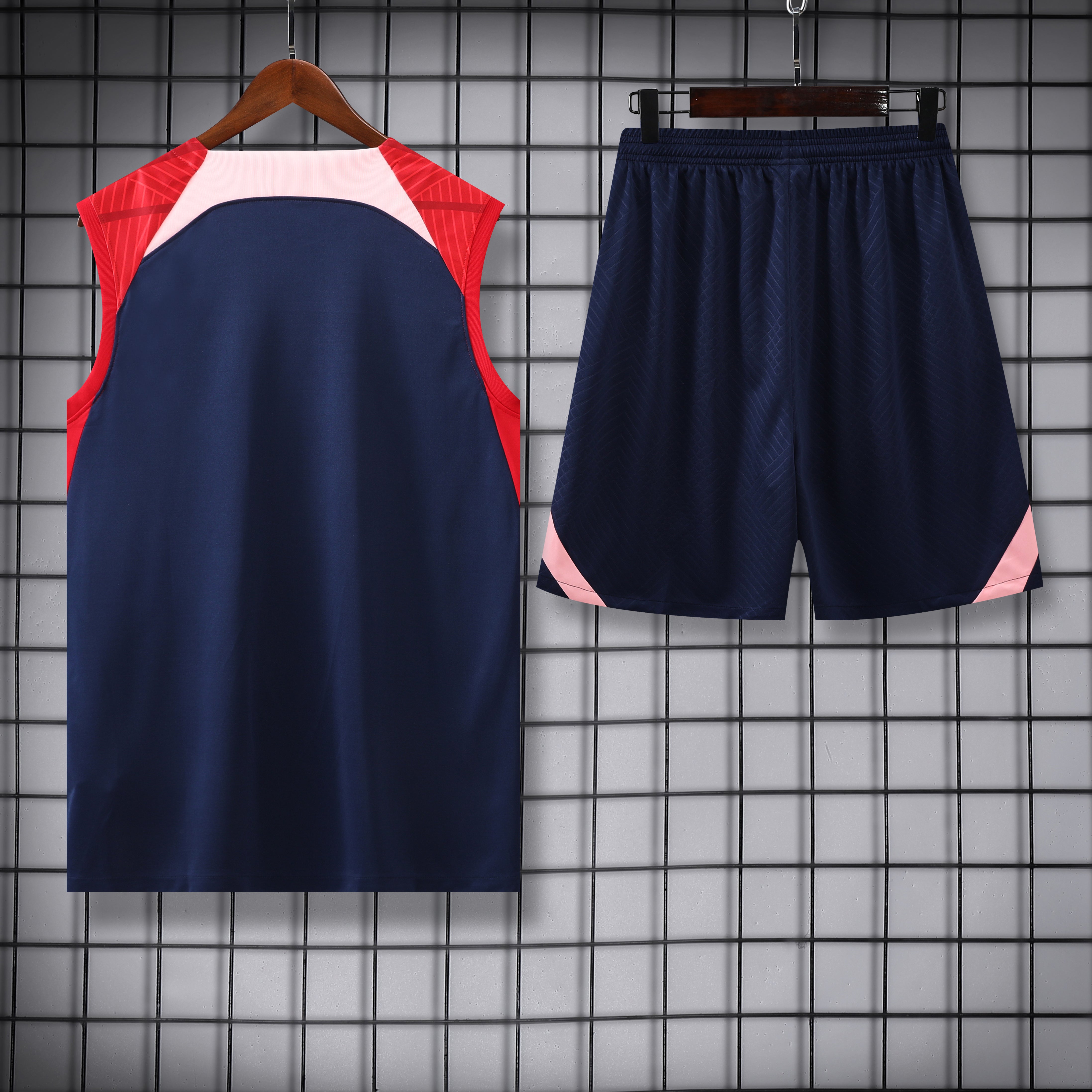 Kit Treino Atlético de Madrid 23/24 Nike - Vermelho com Azul