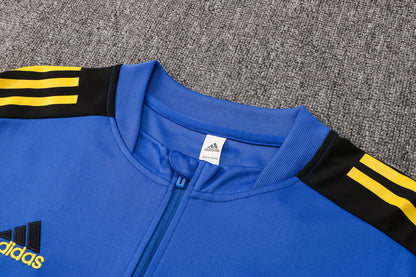 Conjunto Manchester United 21/22 Azul - Adidas - Com Ziper
