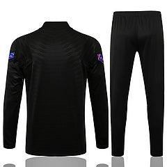 Conjunto Inverno Barcelona Preta e Roxa Nike - Com Ziper