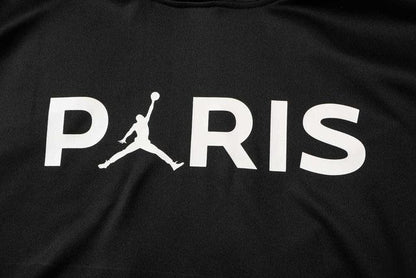 Conjunto Inverno PSG Preto Jordan - Com Capuz