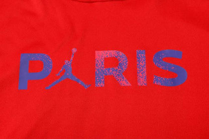 Conjunto Inverno PSG Vermelho e Preto Jordan - Com Capuz