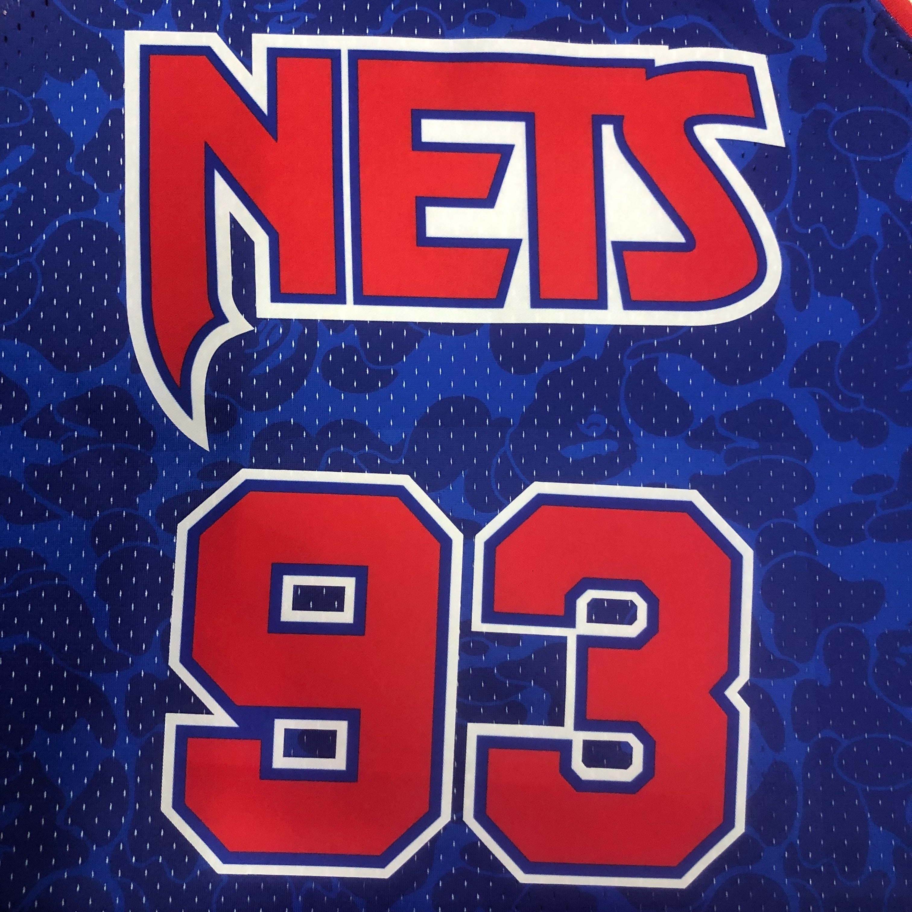 Regata Mitchell & Ness x BAPE - Brooklyn Nets Azul