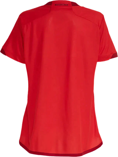 Camisa Feminina Internacional I 23/24 Adidas - Vermelha