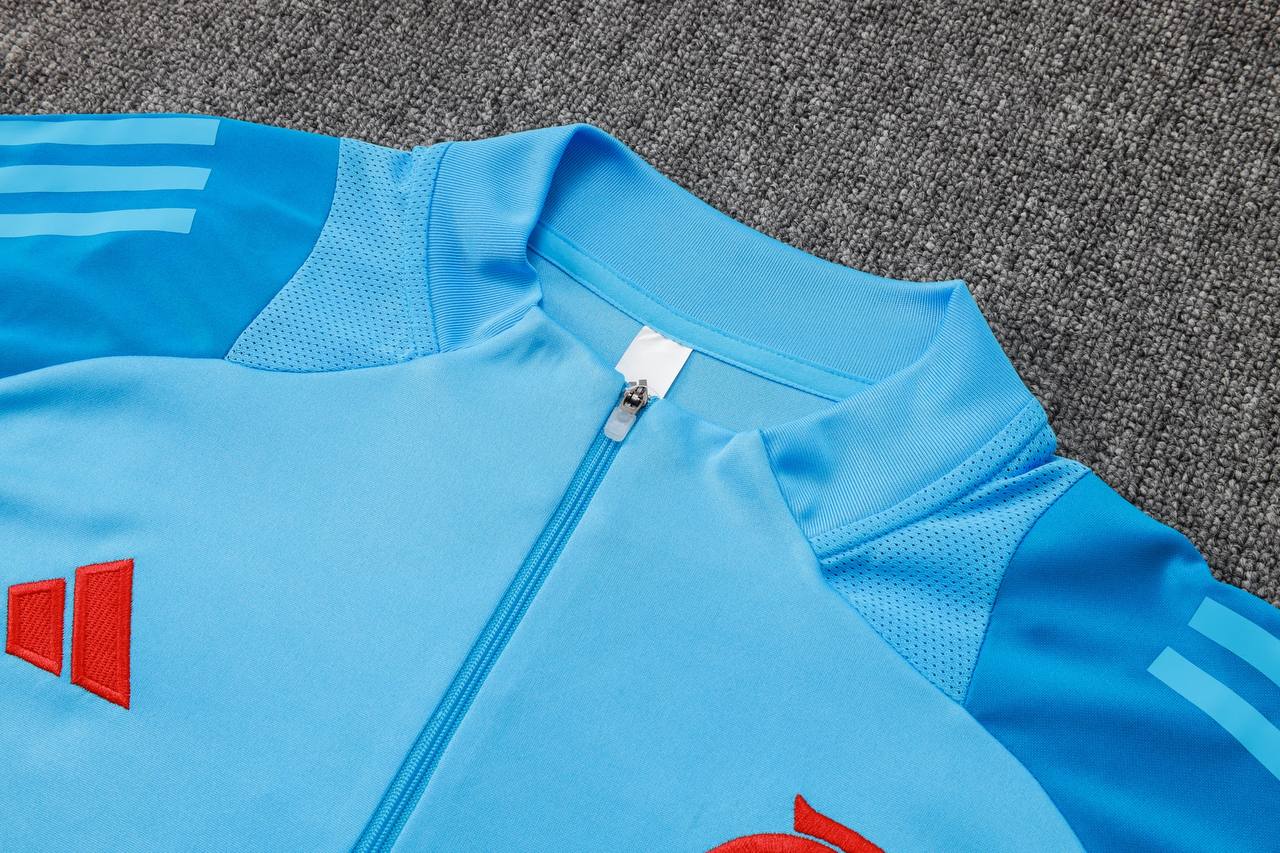 Conjunto Inverno do Flamengo Adidas - Azul Claro