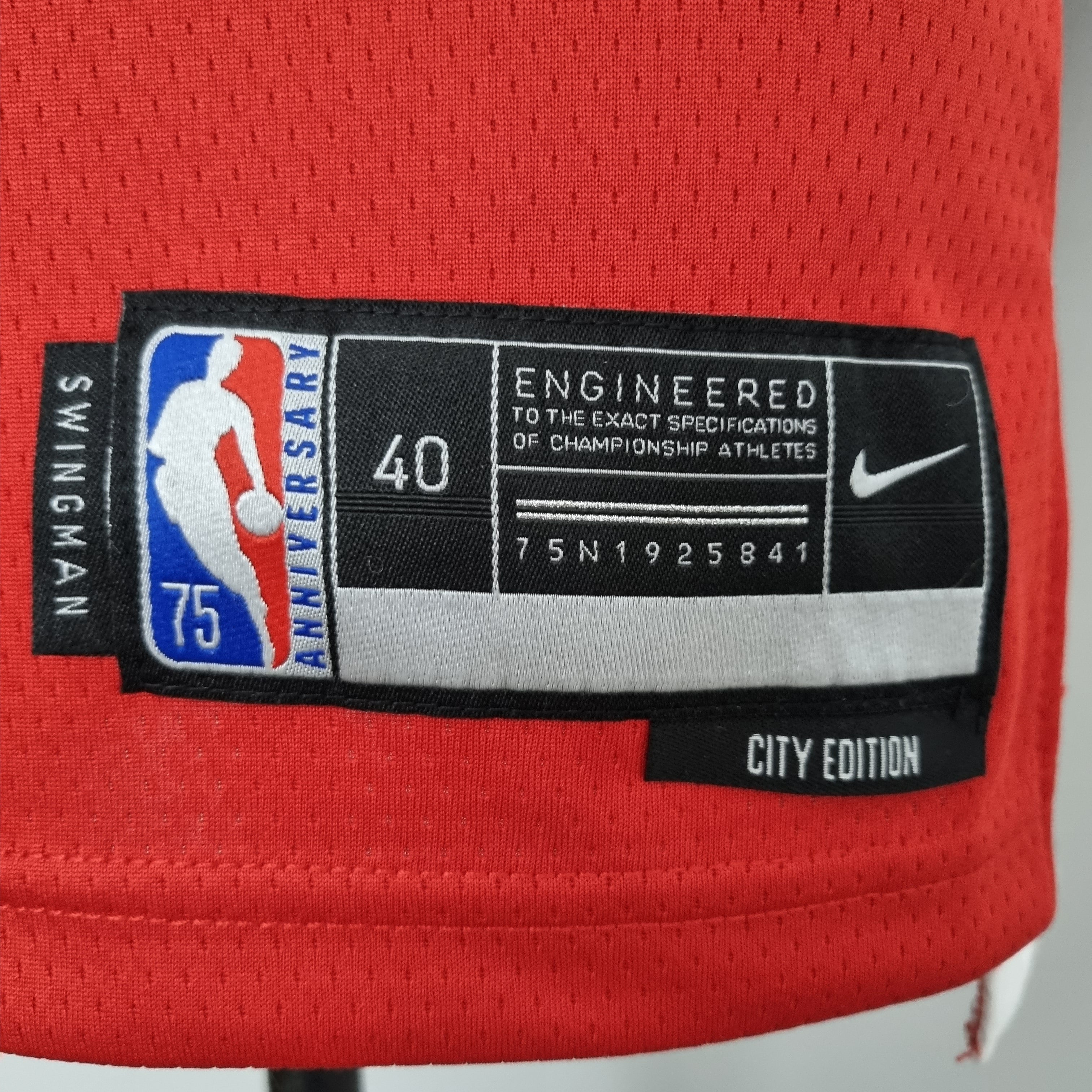 Camisa NBA Chicago Bulls #1 Rose - 75° Aniversário Red