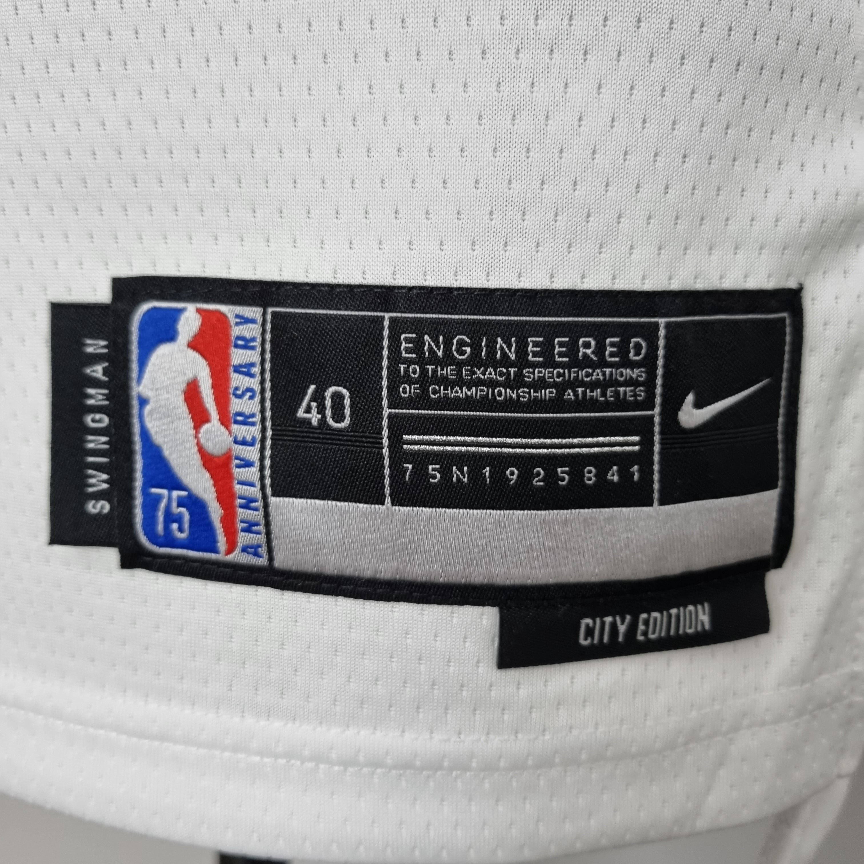 Camisa NBA NY Knicks #30 Randle - 75° Aniversário White